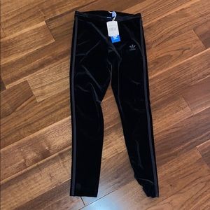 Adidas velour leggings